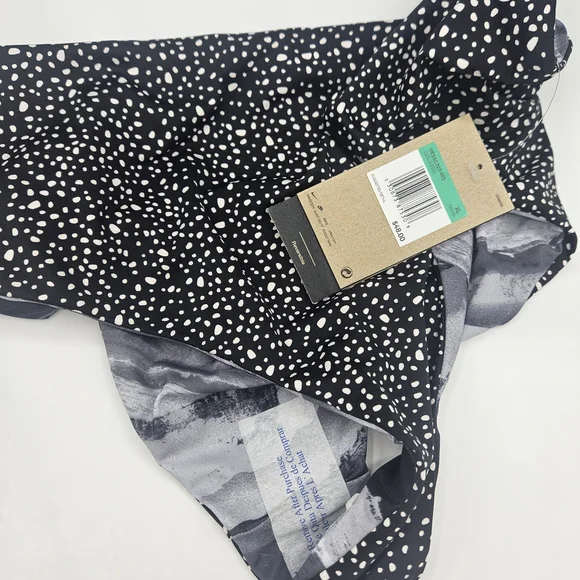 NWT Nike Adventure Reversible High Waist Cheeky Bottoms Swimsuit Black Grey XL - Picture 6 of 7